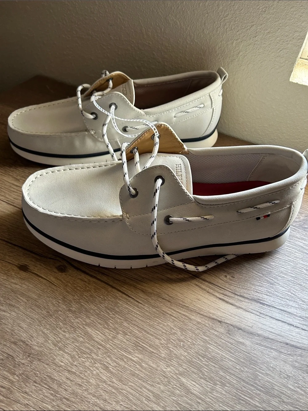 NWOT Men's Casual Boat Shoe in Beige - Lace-Up Slip-On